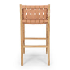 Indo Barstool High Back - Woven - Plush - Paulas Home & Living