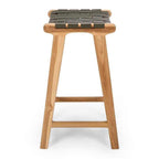 Indo Barstool - Woven - Olive - Paulas Home & Living