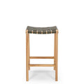 Indo Barstool - Woven - Olive - Paulas Home & Living