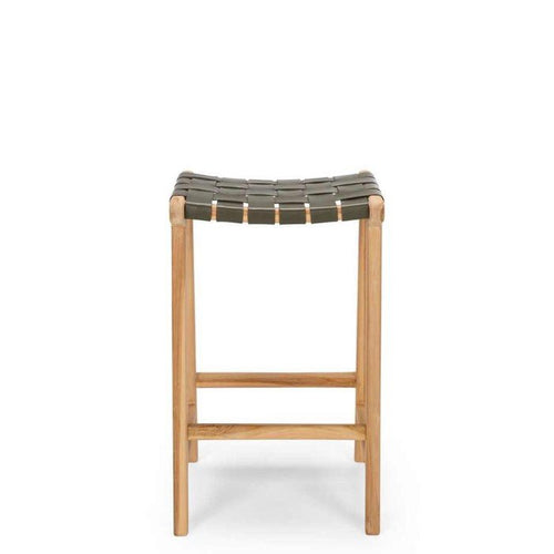 Indo Barstool - Woven - Olive - Paulas Home & Living