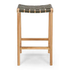 Indo Barstool - Woven - Olive - Paulas Home & Living