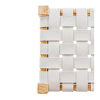 Indo Bench Seat - Woven - Duck Egg - Paulas Home & Living