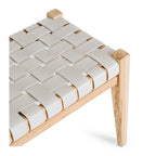 Indo Bench Seat - Woven - Duck Egg - Paulas Home & Living