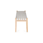 Indo Bench Seat - Woven - Duck Egg - Paulas Home & Living
