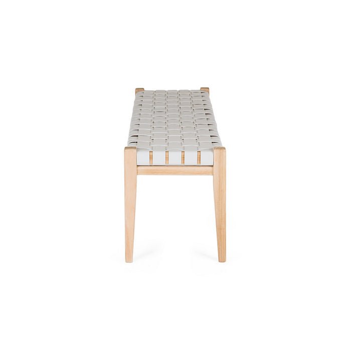 Indo Bench Seat - Woven - Duck Egg - Paulas Home & Living