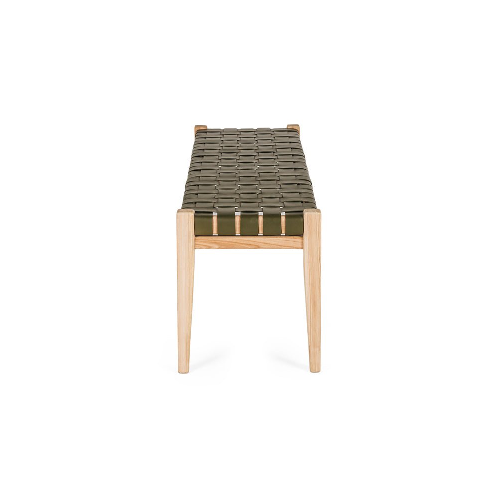 Indo Bench Seat - Woven - Olive - Paulas Home & Living