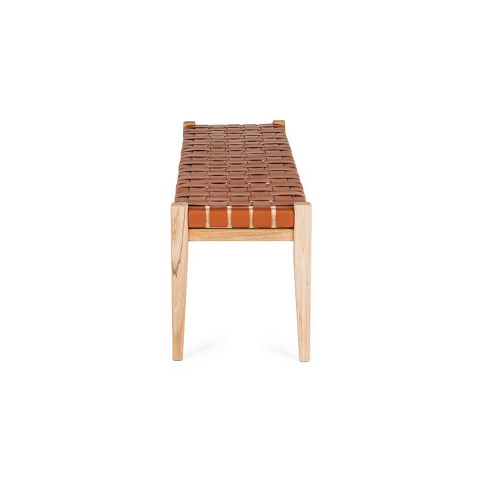 Indo Bench Seat - Woven - Tan - Paulas Home & Living