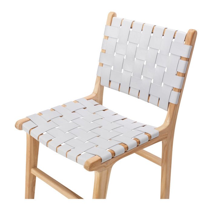 Indo Dining Chair - Woven - Duck Egg Grey - Paulas Home & Living