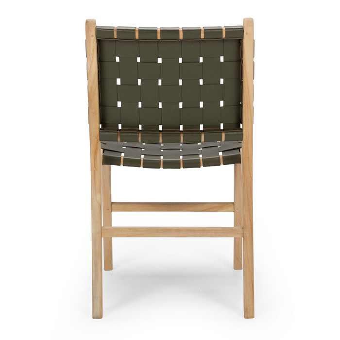 Indo Dining Chair - Woven - Olive - Paulas Home & Living