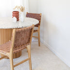 Indo Dining Chair - Woven - Plush - Paulas Home & Living
