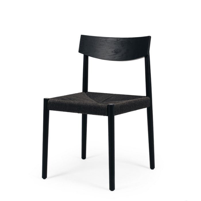 Ingrid Dining Chair - Black Cord Seat - Paulas Home & Living