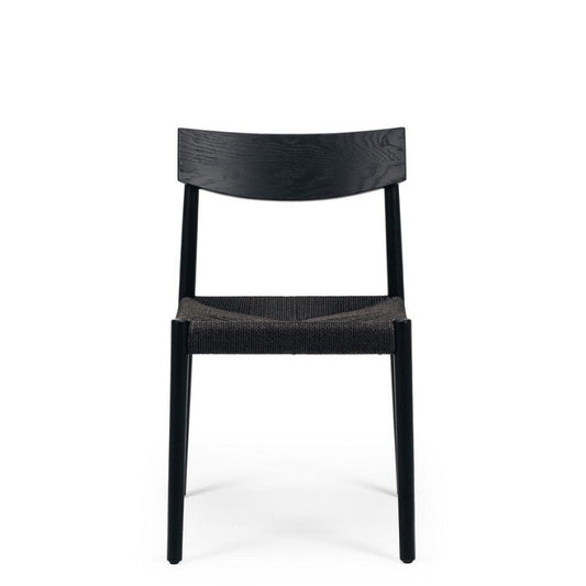 Ingrid Dining Chair - Black Cord Seat - Paulas Home & Living