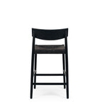 Ingrid Highback Barstool (Black Oak) Cord - Paulas Home & Living