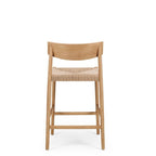 Ingrid Highback Barstool (Natural Oak) Cord - Paulas Home & Living