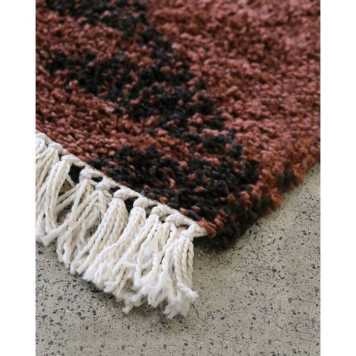 Intrepid Ankara Floor Rug - Terracotta (100% Polypropylene) - Paulas Home & Living