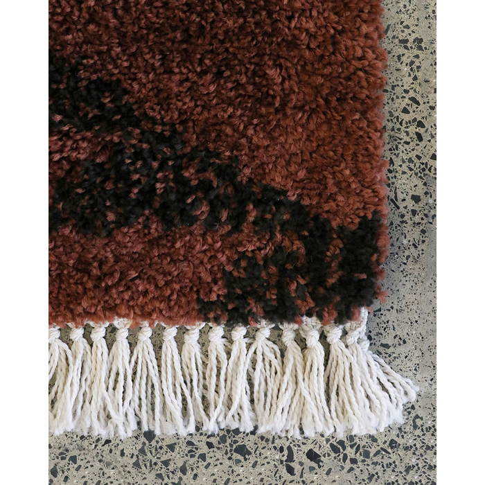 Intrepid Ankara Floor Rug - Terracotta (100% Polypropylene) - Paulas Home & Living