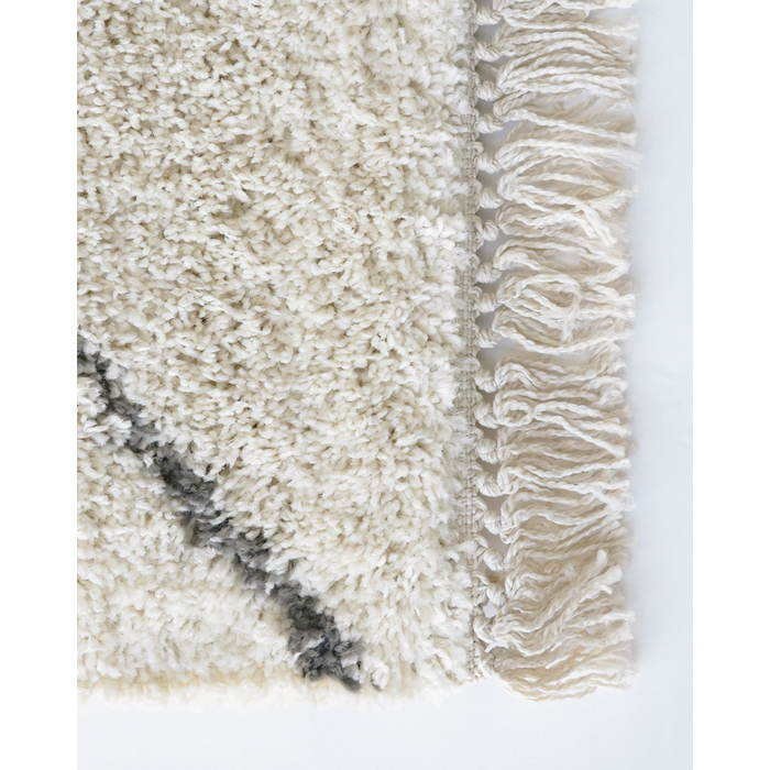 Intrepid Argento Floor Rug - Cream/Grey (100% Polypropylene) - Paulas Home & Living