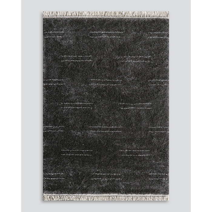 Intrepid Enrica Floor Rug - Charcoal (100% Polypropylene) - Paulas Home & Living