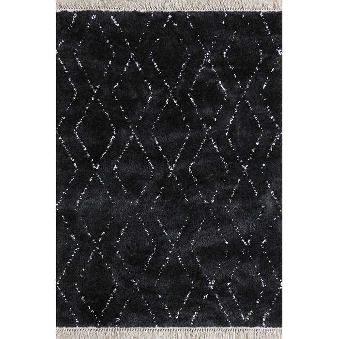 Intrepid Zafir Floor Rug - Black/Ecru (100% Polypropylene) - Paulas Home & Living