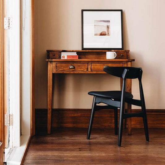 Irish Coast Writing Bureau Desk & Kaiwaka Dining Chair - Paulas Home & Living