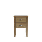Ivydale Bedside 2 Drawer - Slim - Ash - Paulas Home & Living