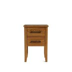 Ivydale Bedside 2 Drawer - Slim - Ash - Paulas Home & Living