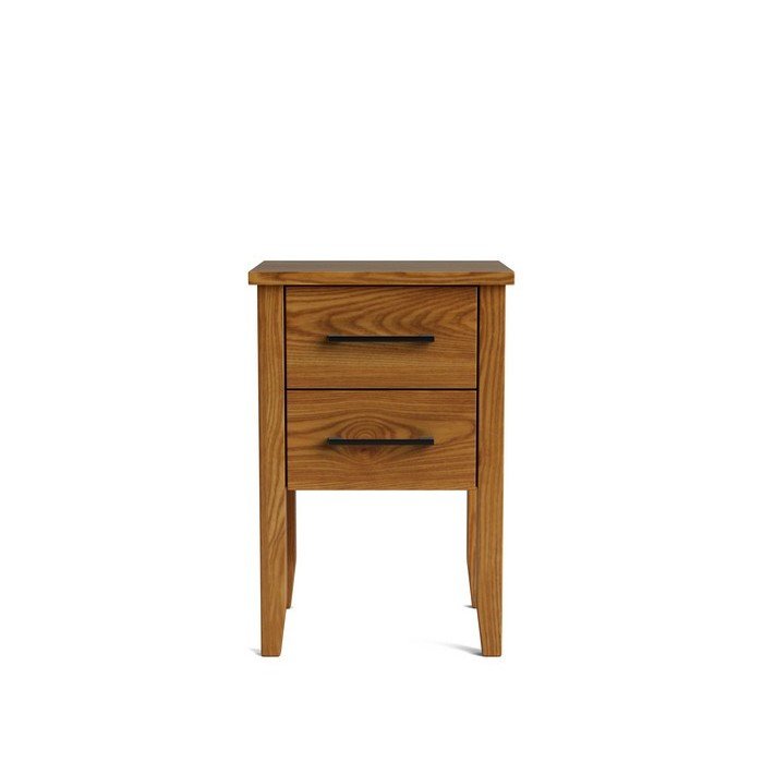 Ivydale Bedside 2 Drawer - Slim - Ash - Paulas Home & Living