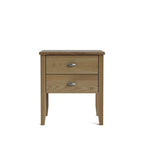 Ivydale Bedside 2 Drawer - Wide - Ash - Paulas Home & Living