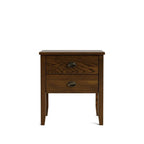Ivydale Bedside 2 Drawer - Wide - Ash - Paulas Home & Living