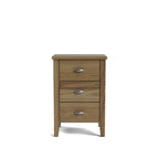 Ivydale Bedside 3 Drawer Slim - Ash - Paulas Home & Living