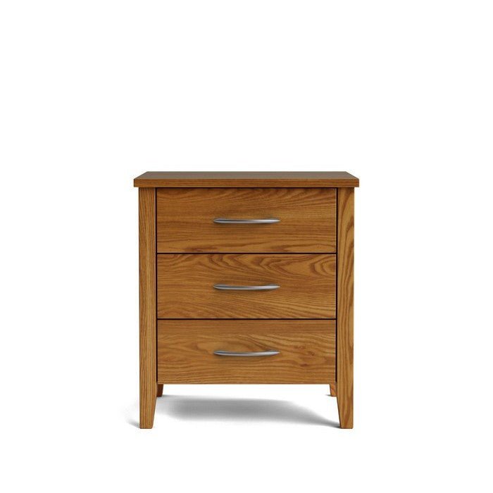Ivydale Bedside 3 Drawer Wide - Ash - Paulas Home & Living