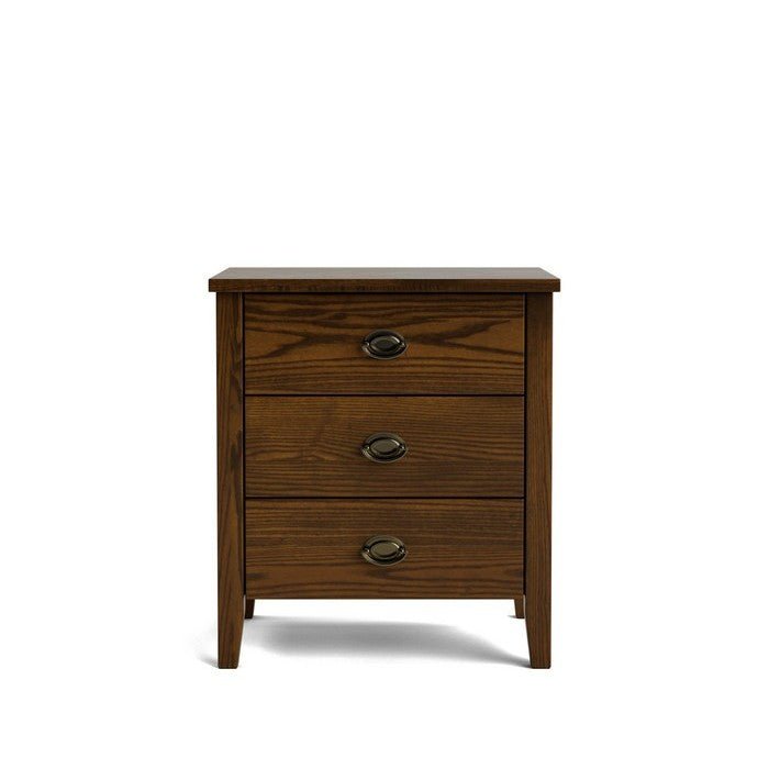 Ivydale Bedside 3 Drawer Wide - Ash - Paulas Home & Living