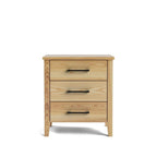 Ivydale Bedside 3 Drawer Wide - Ash - Paulas Home & Living