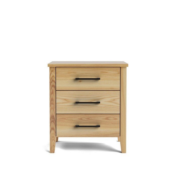 Ivydale Bedside 3 Drawer Wide - Ash - Paulas Home & Living