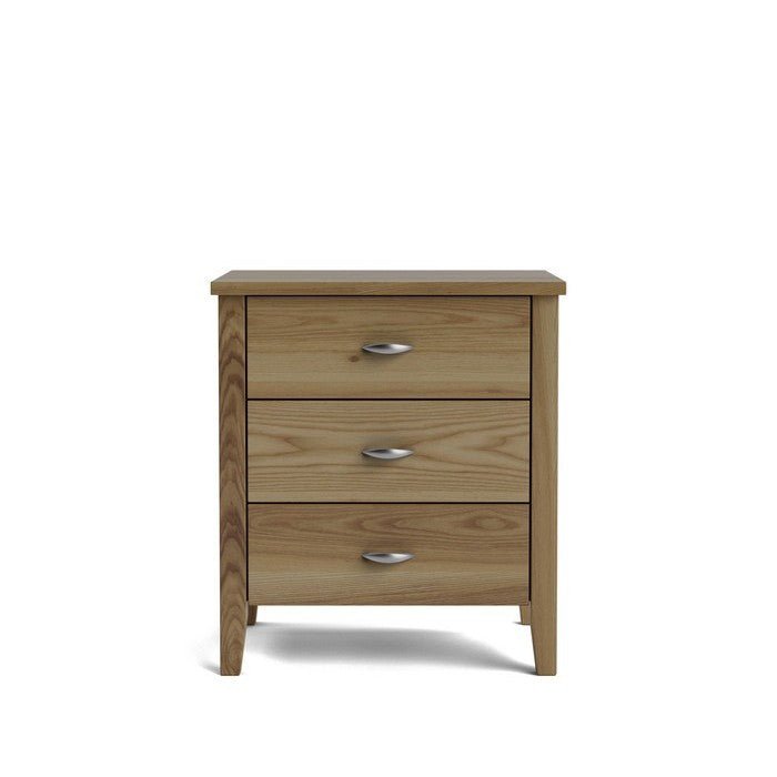 Ivydale Bedside 3 Drawer Wide - Ash - Paulas Home & Living