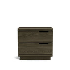 Karamea Bedside 2 Drawer - With Cut Out (Ash) - Paulas Home & Living