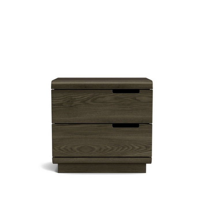 Karamea Bedside 2 Drawer - With Cut Out (Ash) - Paulas Home & Living