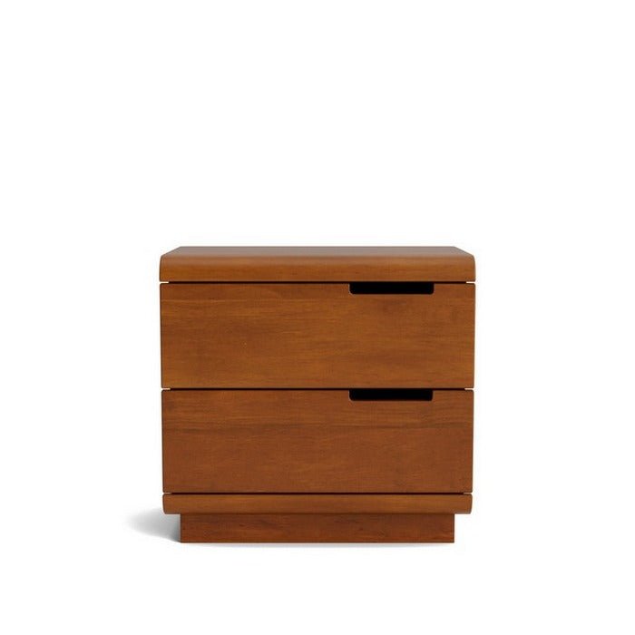 Karamea Bedside 2 Drawer - With Cut Out (Pine) - Paulas Home & Living