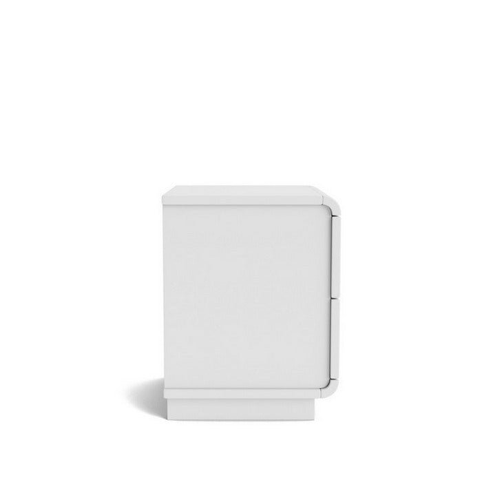 Karamea Bedside 2 Drawer - With Cut Out (Pine) - Paulas Home & Living
