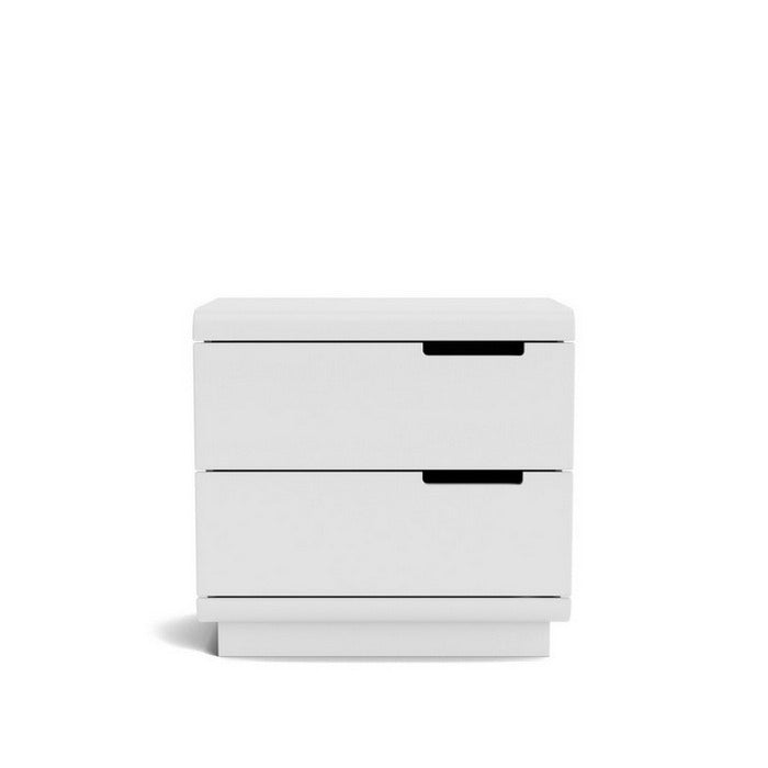 Karamea Bedside 2 Drawer - With Cut Out (Pine) - Paulas Home & Living