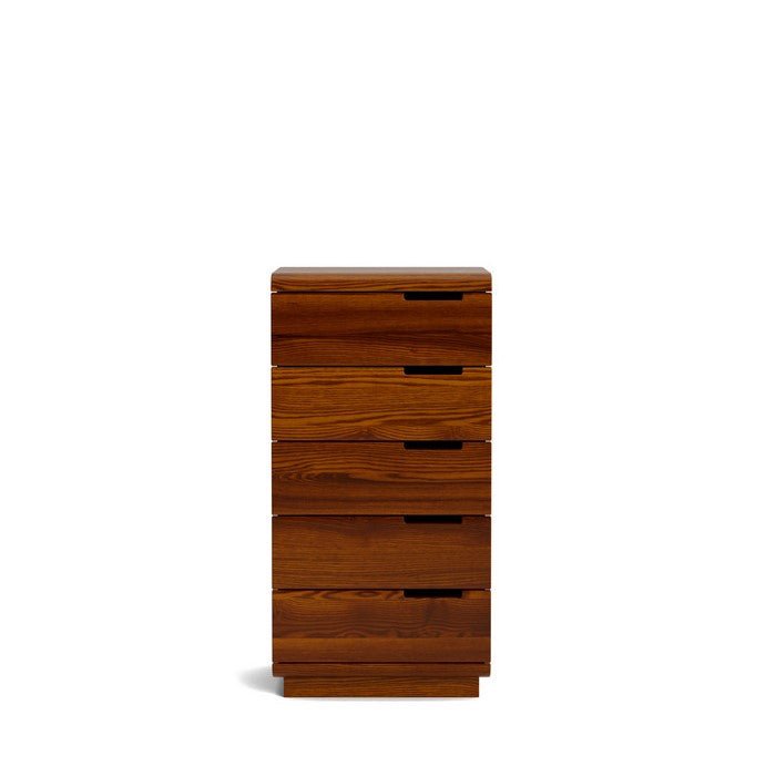 Karamea Lingerie Chest 5 Drawer - With Cut Out (Ash) - Paulas Home & Living