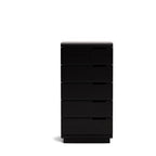 Karamea Lingerie Chest 5 Drawer - With Cut Out (Ash) - Paulas Home & Living