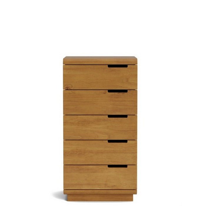 Karamea Lingerie Chest 5 Drawer - With Cut Out (Pine) - Paulas Home & Living