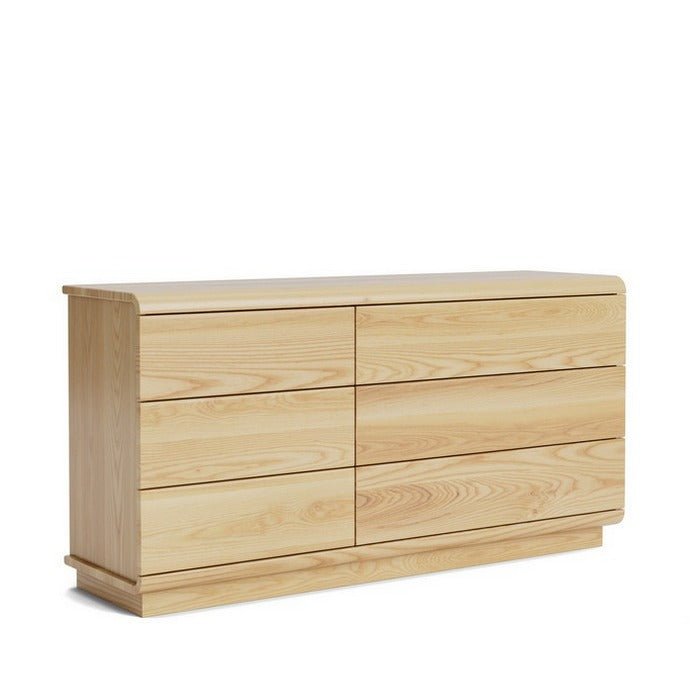 Karamea Lowboy 6 Drawer Large 1445w (Ash) - Paulas Home & Living