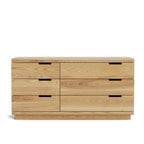 Karamea Lowboy 6 Drawer Large 1445w - With Cut Out (Ash) - Paulas Home & Living
