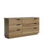 Karamea Lowboy 6 Drawer Large 1445w - With Cut Out (Ash) - Paulas Home & Living