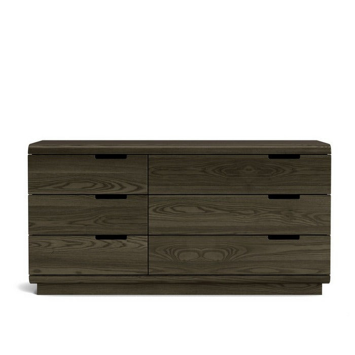 Karamea Lowboy 6 Drawer Large 1445w - With Cut Out (Ash) - Paulas Home & Living