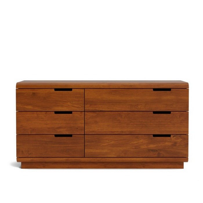 Karamea Lowboy 6 Drawer Large 1445w - With Cut Out (Pine) - Paulas Home & Living