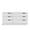 Karamea Lowboy 6 Drawer Large 1445w - With Cut Out (Pine) - Paulas Home & Living