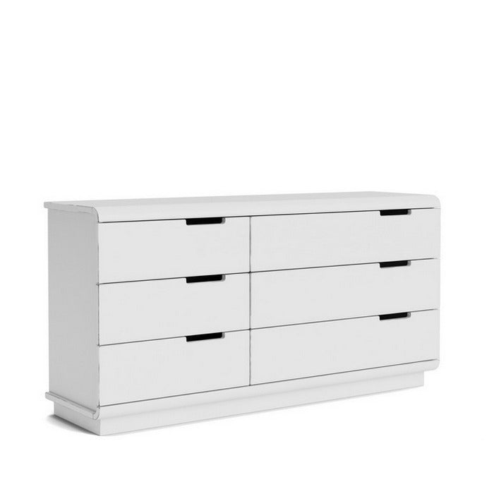Karamea Lowboy 6 Drawer Large 1445w - With Cut Out (Pine) - Paulas Home & Living